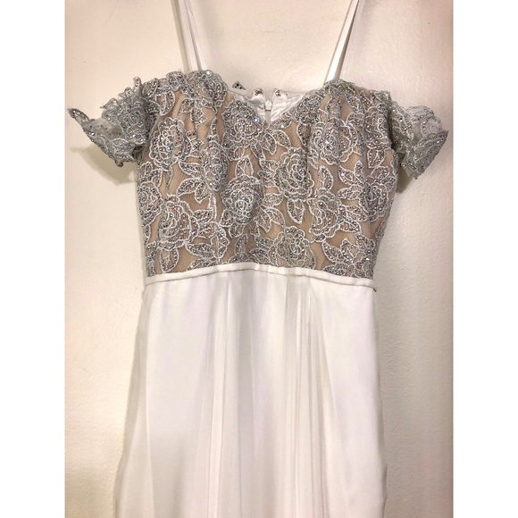 La Femme 24001 Off Shoulder Embellished Dress - Picture 3 of 8